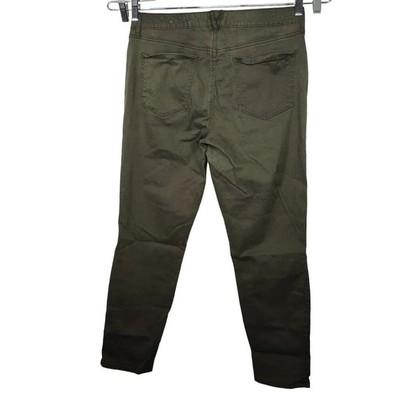 Jessica Simpson Green Relaxed Skinny Crop Pants Size 12 31 Stretch - Picture 3 of 6